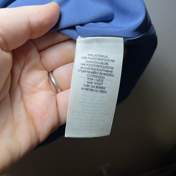 Alice + Olivia NWT Women’s clive Blue Asymmetrical ruffle mini dress in 0 - Picture 7 of 8